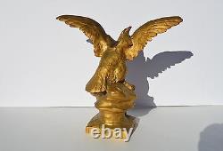 Fantastic Antique French Solid Bronze Eagle By Henri Levassevr