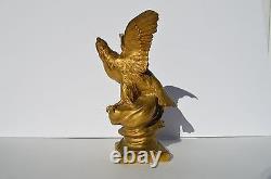 Fantastic Antique French Solid Bronze Eagle By Henri Levassevr