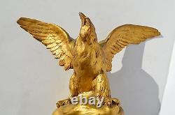 Fantastic Antique French Solid Bronze Eagle By Henri Levassevr