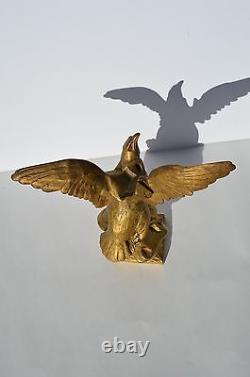 Fantastic Antique French Solid Bronze Eagle By Henri Levassevr