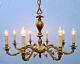 Fantastic Vintage French Eight- Light Brass Chandelier, Louis Xv Style ++