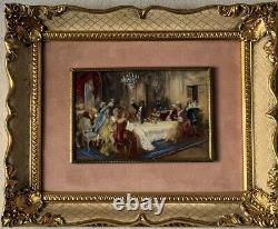 Fine French Antique Louis XV Impressionist Oil Painting Old Classical Art France