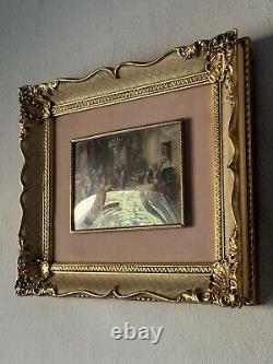 Fine French Antique Louis XV Impressionist Oil Painting Old Classical Art France