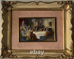 Fine French Antique Louis XV Impressionist Oil Painting Old Classical Art France