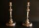 Fine French Louis Xv 1760 Antique Classical Candlesticks Silvered Bronze 11