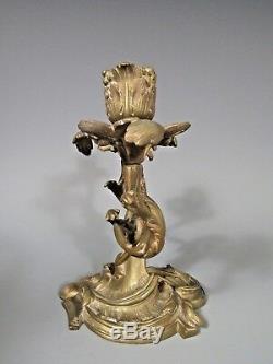 Fine RARE Bronze D'Ore Candelabra French Louis XV / Rococo ca. 18-19th century