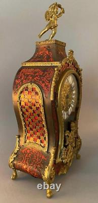 French 19th century LOUIS XV STYLE BOULLE STYLE CARTEL CLOCK 18.5X8.5