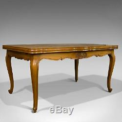 French, Antique Draw Leaf Dining Table, Beech, Extending, Louis XV Revival c1930