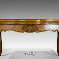 French, Antique Draw Leaf Dining Table, Beech, Extending, Louis XV Revival c1930