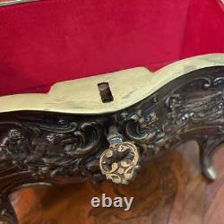 French Antique Jewelry Case Antique Jewelry Box Louis XV Rocaille Antique JAPAN