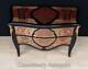 French Boulle Chest Drawers Bombe Commode Inlay Louis Xvi Furniture