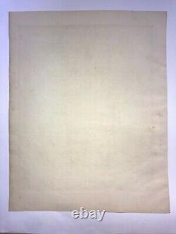 French Constitution Of Louis XVIII 1814 Rare Very Large Antique Print