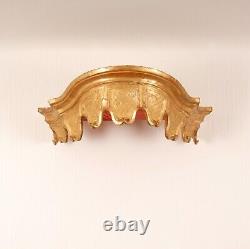 French Country Giltwood Bed Canopy Altar Carved Wall Ornament 18th Century