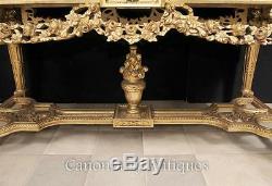 French Gilt Console Table Louis XVI Carved Furniture