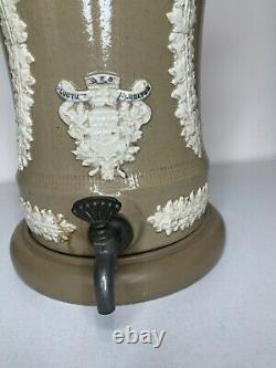 French Jasperware Louis Pastur-Chamberland Water Dispenser Antique 1880s LAMP