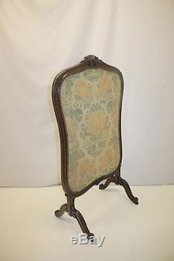 French Louis XV Fireplace Screen with Original Fabric, From France, Circa 19th