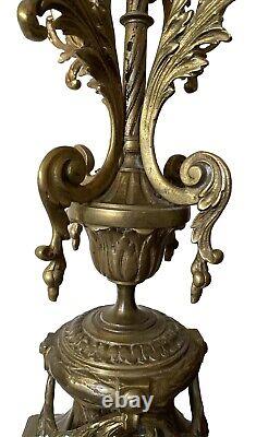 French Louis XV Style 19th Century Bronze 5 Arm Candelabra 23 Antique