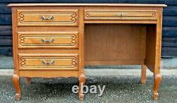 French Louis XV Style Writing Desk Right Handed 4 Drawer (blb201)
