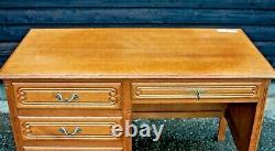 French Louis XV Style Writing Desk Right Handed 4 Drawer (blb201)