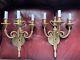 French Louis Xv Style Gilded Wall Sconces