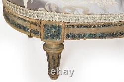 French Louis XVI Antique Footstool, 18th century