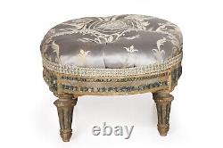 French Louis XVI Antique Painted Footstool, 18th century