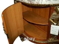 French Louis XVI Cabinets, a Pair, Large with Marble Top #5969