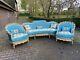 French Louis Xvi Hand Carved Solid Wooden Living Room Set 3 Pieces