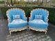 French Louis Xvi Made To Order Hand Carved Solid Wooden Chairs A Pair