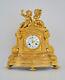French Louis Xvi Ormolu Clock Classical Gilt Gilded Figural Napoleon Putti Gold