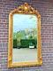 French Louis Xvi Style Antique Gold Finish Full Length Mirror