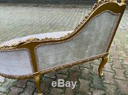 French Louis XVI Style Bench Settee Sofa