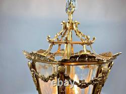 French Louis XVI Style Gilt Bronze Lantern