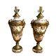 French Louis Xvi Style Marble & Bronze Urn Form Lamps