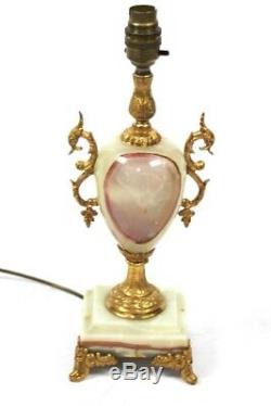 French Louis XVI Style Onyx and Ormolu Table Lamp FREE Shipping 5095