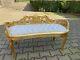 French Louis Xvi Style Settee/bench/sofa With Tufted Velvet. Worldwide Shipping