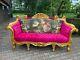 French Louis Xvi Style Sofa Settee In Gobelin And Velvet