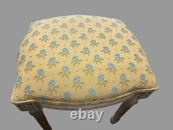 French Louis XVI Style Upholstered Vanity Stool