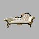 French Louis Xvi Style White Black Gold Chaise Lounges Worldwide Shipping