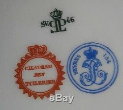 French Sevres Owned By King Louis Philippe Plate N2 Chateau Des Tuileries 1846