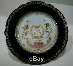 French Sevres Owned By King Louis Philippe Plate N3 Chateau Des Tuileries 1844