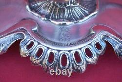 French Silverplate Oil Vinegar Cruet Stand Count Armorial J G Louis XV Style