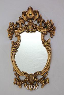 French Vintage Gilded Louis XV Style Mirror