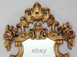 French Vintage Gilded Louis XV Style Mirror