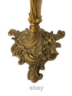 French antique 4 candle decorative Candelabra gilded bronze -superb casting