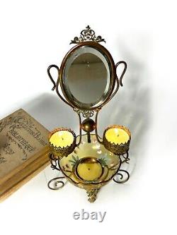 French antique Louis XV style gilded watch Jewel stand /bevelled mirror