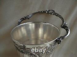 GALLIA, ANTIQUE FRENCH SILVERPLATED ICE BUCKET, LOUIS 15 STYLE, EARLY 20th CENTURY