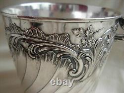 GALLIA, ANTIQUE FRENCH SILVERPLATED ICE BUCKET, LOUIS 15 STYLE, EARLY 20th CENTURY