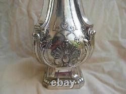 GALLIA, ANTIQUE FRENCH SILVERPLATED VASE, LOUIS 16 STYLE, 12,9, EARLY 20th CENTURY