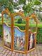 Gilded Splendor 1990s French Louis Xvi Room Divider In Beech With Scenic Motifs